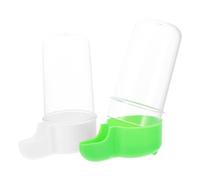 Mipcase 2 Pièces mangeoire pour Les Oiseaux Distributeur Bol d'eau pour Oiseaux mangeoires pour Lapins Bird Feeder mangeoires pour Oiseaux Abreuvoir en Plastique réservoir d'eau Perroquet