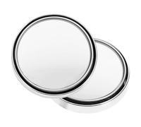 Mipcase 2 pièces Miroirs Dangle Mort pour Voiture Miroir Rond Ajustable avec Cadre Réfléchissant Accessoires de Sécurité pour Rétroviseur Extérieur Argentés