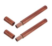 Mipcase 2 Pièces Organisateur de Baril de Parfum en Bois Vintage 20g pour Rangement Élégant et Préservation de L'arôme, pour Usage Personnel et Temples