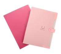 Mipcase 2 pièces Organisateur de Fichiers à Soufflet Trieur de Documents Multifonction Couleurs Pastel Classeur Extensible pour Bureau et École Rangement et Pratique