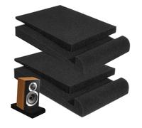 Mipcase 2 pièces Panneaux Anti-vibrations Mousse Acoustique Coussinets Isolation Phonique Réutilisables pour Studios Ktv Bureaux et Véhicules Absorption Chocs et Bruit