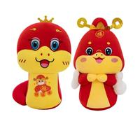 Mipcase 2 Pièces Peluche Serpent Année Serpent Lot de et Résistantes pour Décoration Festive Chinoise Jouets Peluche Confortables et Ludiques