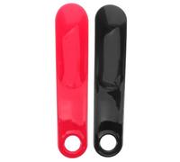 Mipcase 2 pièces Pied Plastique Portable avec Poignée Aide à Enfiler Chaussures pour Garçon Fille et Adultes Outil et Facile Dutilisation Noir et Rouge