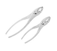 Mipcase 2 Pièces Pinces Multiprises Réglables avec Mâchoires Dentelées Clés -tuyaux pour Serrage et Desserrage Écrous et Boulons Outils Polyvalents pour Plomberie et Maintenance