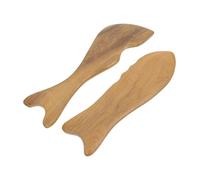 Mipcase 2 pièces Planche de Massage Bois Outil de Grattage Multifonctionnel pour Auto-massage Du Visage et Du Cou Soulagement des Tensions et Soin Peau à Domicile