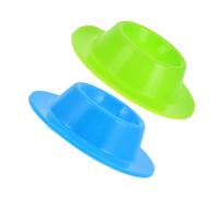 Mipcase 2 Pièces Plateau D'oeufs Porte-œufs De Poussin Plateau à Œufs En Silicone Coquetiers De Poulet Porte-œufs Frais Tasse D'œufs De Cuisine Plateau De Coquetier Sky-blue Gel De Silice
