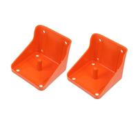 Mipcase 2 Pièces Plateau Porte-Pierre à Sel Auge pour Bovins Porte-Pierre à Lécher pour Mouton Porte-sel Mouton Mangeoire à Foin De Chèvre Récipient à Lécher pour Mouton Épaissi PE Orange