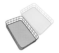 Mipcase 2 pièces Plateforme de Jeu pour Hamster Accessoire de Cage Mâchage pour Rongeurs Noir Blanc