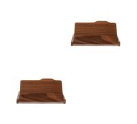 Mipcase 2 Pièces Porte Cartes Bois de Étui de Rangement pour Cartes de Visite Design Rétro et Élégant pour et Entreprises