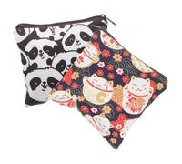 Mipcase 2 Pièces Sac de Serviettes Hygiéniques pour Adolescentes, Organisateur Portable en Polyester avec Rangement Multifonctionnel, Voyage et Sacs à Main