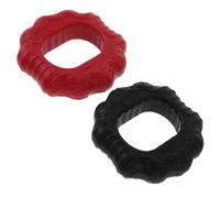 Mipcase 2 pièces Silicone Hand Grip Strengthener Rings Set Antidérapant et Dispositif de Renforcement Poignet et Doigts Entraîneur de Force Professionnel pour Exercices de Main et