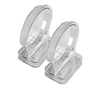 Mipcase 2 pièces Support Mural Adhésif Transparent pour Caméra de Surveillance Étagère Flottante Petite sans Perçage Support de Fixation Mural Résistant pour Babyphone et Routeur