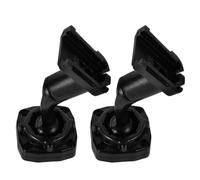 Mipcase 2 Pièces Support pour Miroir de Tableau de Bord Noir en Alliage de Zinc, Compatible Dash Cam et Base de Rétroviseur, Amovible, pour Conduite et Stationnement