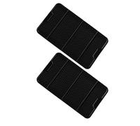 Mipcase 2 Pièces Support Téléphone Voiture en Silicone PU Noir, Intégré | Adhérence Multi-surfaces, Maintien Sûr sans Glisser, pour Clés et Portefeuilles, Style Moderne