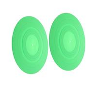 Mipcase 2 pièces Tapis de Platine Vinyle Silicone Antistatique Tapis de Protection pour Disque Coussin Stable et Doux Accessoire pour Platine Vinyle