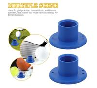 Mipcase 2 pièces Tee de Golf Caoutchouc Antivibration pour Tapis Entraînement Support Stable de Balle pour Practice Intérieur et Extérieur