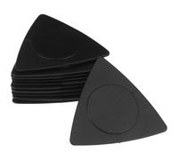 Mipcase 20 Médiators de Guitare Folk Noirs Triangulaires en Abs Antidérapants, 20 Pièces, Épaisseurs Fines à Lourdes, Accessoires Essentiels pour Guitare Acoustique