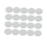 Mipcase 20 pièces Accessoires Coquille Perforée Ronde pour Fabrication Boucle Oreille DIY Naturel Décoration Bijoux Élément Simple Élégant pour Fête Maison