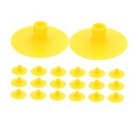Mipcase 20 Pièces Arc et Ventouse pour Enfants Pointe de Pointe de en Caoutchouc d'entraînement ventouses Jaune