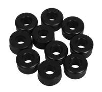Mipcase 20 Pièces Bagues de Trucks de Skate Amortisseur PVC Noir, Accessoires pour Patins à roulettes et Chaussures de Patinage, Installation Facile, Remplacement Rapide,
