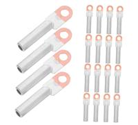 Mipcase 20 Pièces Battery Cable Lugs Aluminum Wire Terminal Connectors Crimping Ends Kit For Stable Electrical Flow And High Temperature Resistance