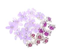 Mipcase 20 Pièces Flower Hair Clips Vintage Small Cute Barrettes For Women And Mini Rhinestone Hair Accessories For Braids Decoration