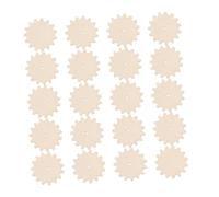 Mipcase 20 pièces Kit Bricolage Bois Engrenage Puces Bois DIY pour Décoration et Doodle Garçon Fille pour Créativité Manuelle