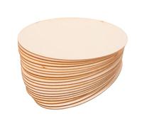 Mipcase 20 Pièces Oval Wooden Cutouts For Painting And DIY Crafts Unfinished Wood Pieces For Artistic Development And Educational Use Lightweight Creative Art Supplies