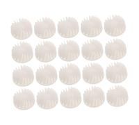 Mipcase 20 Pièces Pales de Ventilateur pour Sèche-cheveux Plastique Rechange pour Moteur Mini Kit Réparation DIY pour Usage Professionnel et Domestique