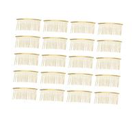 Mipcase 20 Pièces Peigne à Cheveux Invisible Doré Peigne à Dents de Dents pour Accessoires de Coiffure Diy pour Chignons et Mariages Design Pratique et Durable