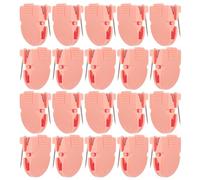 Mipcase 20 Pièces Pinces de Séparation de Cloisons en Plastique Métal | Installation Facile, Réutilisables et Amovibles, Forte Prise, pour Notes et Panneaux de Tissu au Bureau