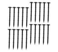 Mipcase 20 pièces Piquets de Tente Plastique Robustesse Longue Durée Piquets Jardin Polyvalents pour Sol Dur et Paysage Fixation Campagne et Bâche Outdoor