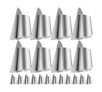 Mipcase 20 pièces Protège-doigts Inox Garde-ongles Léger et Portable Protège-pouce pour Éplucher Légumes Fruits Noix Outils Coupe et Pelage Sûrs Cuisine