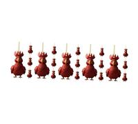 Mipcase 20 Pièces Suspension De Jardin Coq Décor Pendentif Poulet Ornement De Poulet Exquis Ornement De Poulet Suspendu Poulet De Jardin Suspendu Ornement Suspendu De Poulet Acrylique