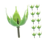 Mipcase 200 Calices de Roses Artificielles Blush Accessoires de Fleurs Stabilisées pour Création DIY 200 Pièces en Plastique Tête de Fleur Large à Deux Couches pour Compositions