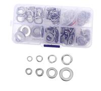 Mipcase 200 pièces Kit de Rondelles Plates et Ressort Acier Inoxydable Rondelles de Blocage et Serrage Ultra-fines pour Boulons Équipement Mécanique et Applications Domestiques