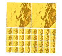 Mipcase 200 pièces Papier Carré Doré pour Bonbons Confiserie Feuilles Alimentaires Polyvalentes pour Sucre Noix et Snacks
