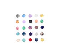 Mipcase 200 pièces Strass Résine Ronde Mixte Couleur Accessoires DIY pour Fabrication de Bijoux Boucles Oreilles et Bracelets