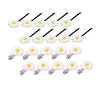 Mipcase 20pièces Lot De Épingles Cheveux Marguerite Accessoires Coiffure Exquis Et Adorables