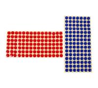 Mipcase 210 Étiquettes Autocollantes Chaud/froid pour Robinet, Plastique Solide, Bleu et Rouge, Indicateurs Température Eau pour Évier, Cuisine, Autocollants Imperméables, Panneaux