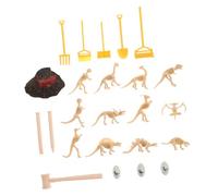 Mipcase 24 pièces Dinosaure Garçon Fille Kit Archéologique DIY Puzzle Squelette Dinosaure Éducatif pour Garçon Fille
