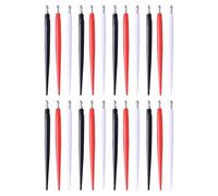 Mipcase 24 pièces Lot de Stylos de Grattage Métalliques pour DIY Outils Portables pour Peinture Dessin et Art Du Grattage avec Poignée Ergonomique de Stylos Scratch Paper pour Projets