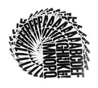 Mipcase 24feuilles Lettres Autocollantes et Chiffres Alphabet Stickers Vinyle pour Gourdes Panneaux Affichage Loisirs Créatifs et Organisation