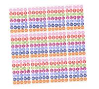 Mipcase 25 feuilles Étiquettes Rondes Adhésives Vêtements Autocollants Réutilisables pour Vêtements Chaussures et Chapeaux Collants Forts et Lisibles pour Identification Rapide