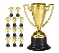 Mipcase 25 Pièces Mini Trophée en Plastique Doré pour Garçon et Filles, | Facile à Nettoyer, Design Adapté aux Garçon et Filles, Récompense Légère, pour Activités Scolaires et Concours