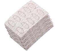 Mipcase 25pcs Papier de Ponçage Remplaçable Argenté pour Manucure Prétraitement Ongles, Outils de Manucure Pratique en Gravier de Sable pour Modeler et Soigner Ongles