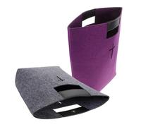 Mipcase 2pcs Paquet en Feutre pour Bible Réutilisables, Grosse Capacité, Élégant et Pratique, pour École ou Bureau, Fourre-Tout Multifonction pour Courses