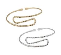 Mipcase 2pièces Bracelets De Bras Ajustables Pour Femme Bijoux De Manchette Pour Haut Du Bras