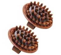 Mipcase 2pièces Brosse de Massage pour Jambes Outil de Massage Portatif Épurateur Corporel pour Douche Brosse Méridiens Réutilisable Masseur Corporel par Points Acupuncture
