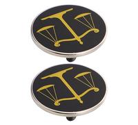 Mipcase 2pièces Épinglette de Justice Motif Balance pour Avocat Étudiant Droit Juge Bijou de Costume Homme et Femme